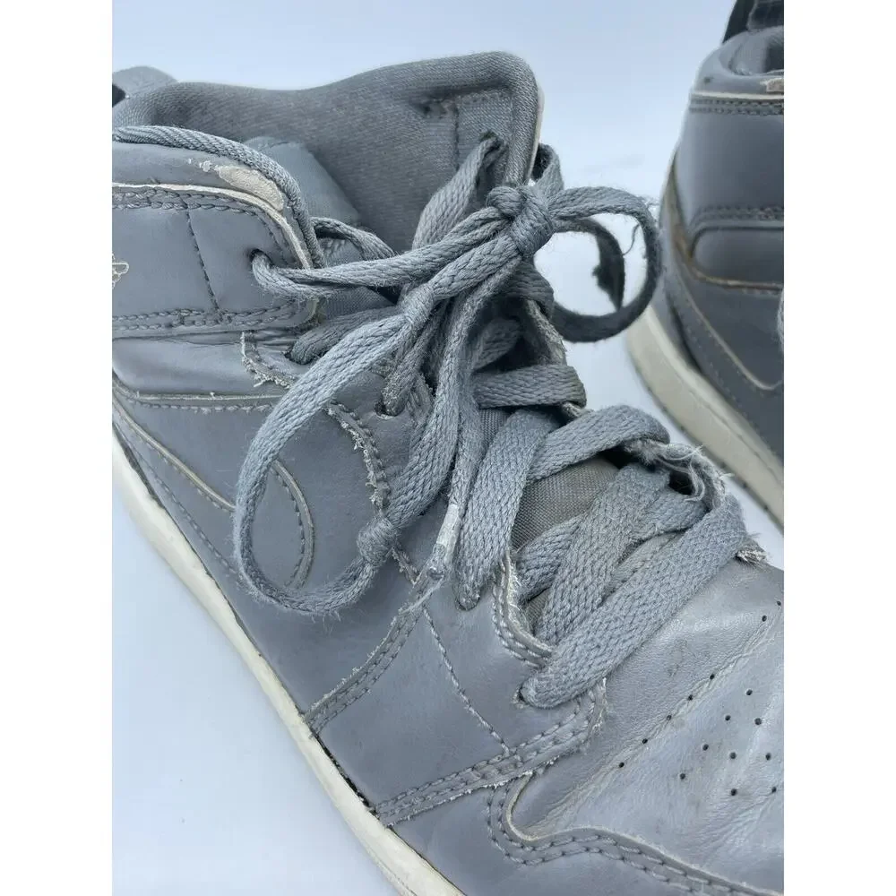 Nike Air Jordan 1 Mid Cool Grey Boys Girls Kids Youth Sneakers Shoes Size 3Y